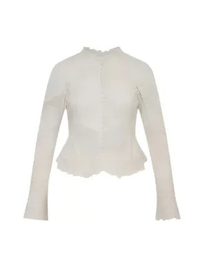 LoveShackFancy | Beline Top | Off White