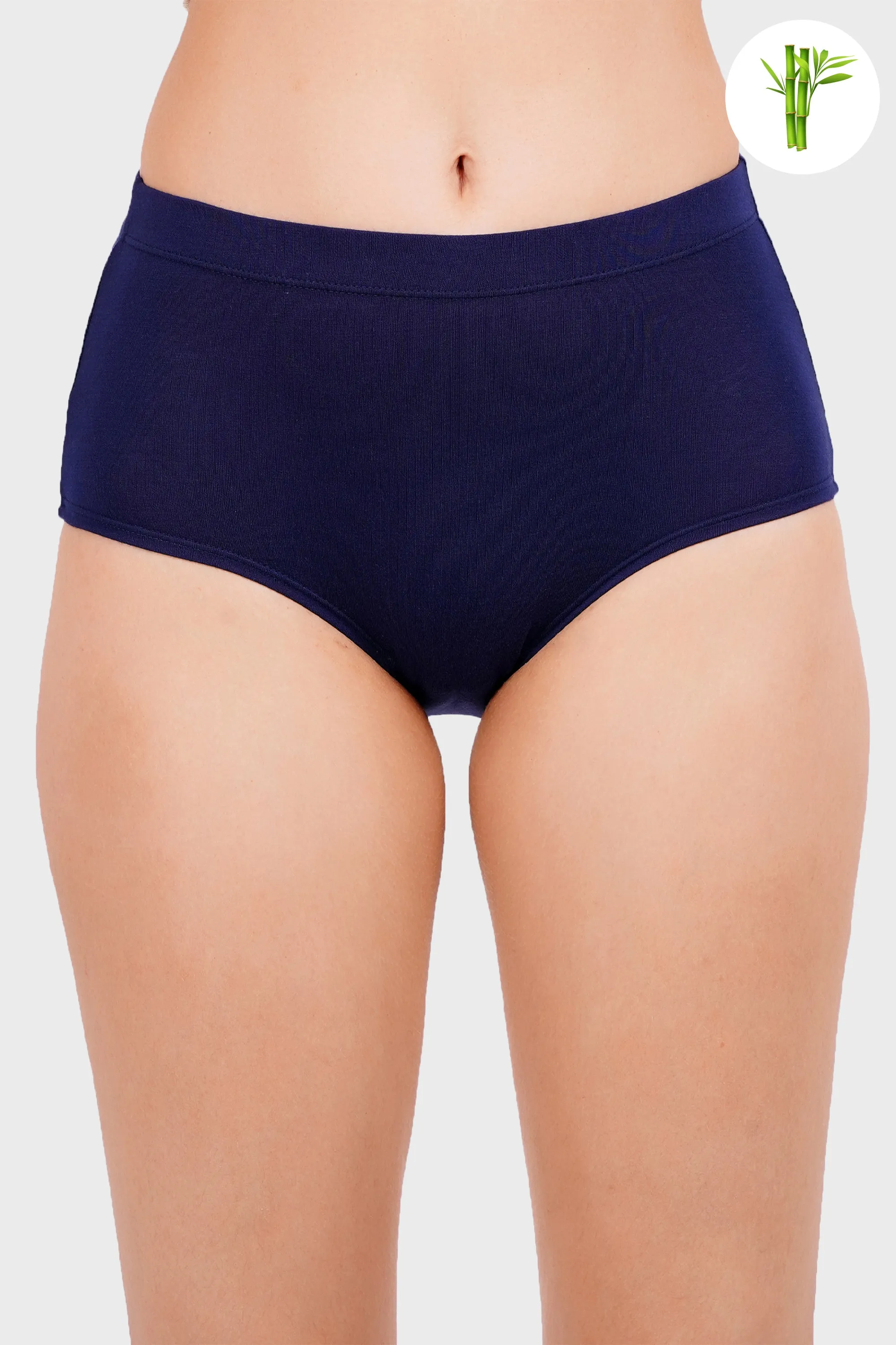 Lustrous Micro Bamboo Hipster for Women - Berry Blue