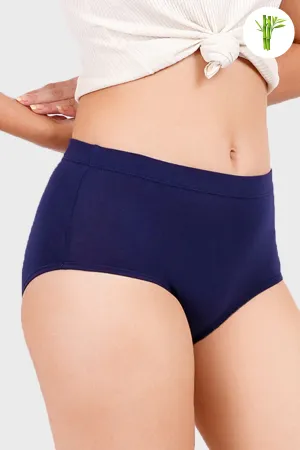 Lustrous Micro Bamboo Hipster for Women - Berry Blue