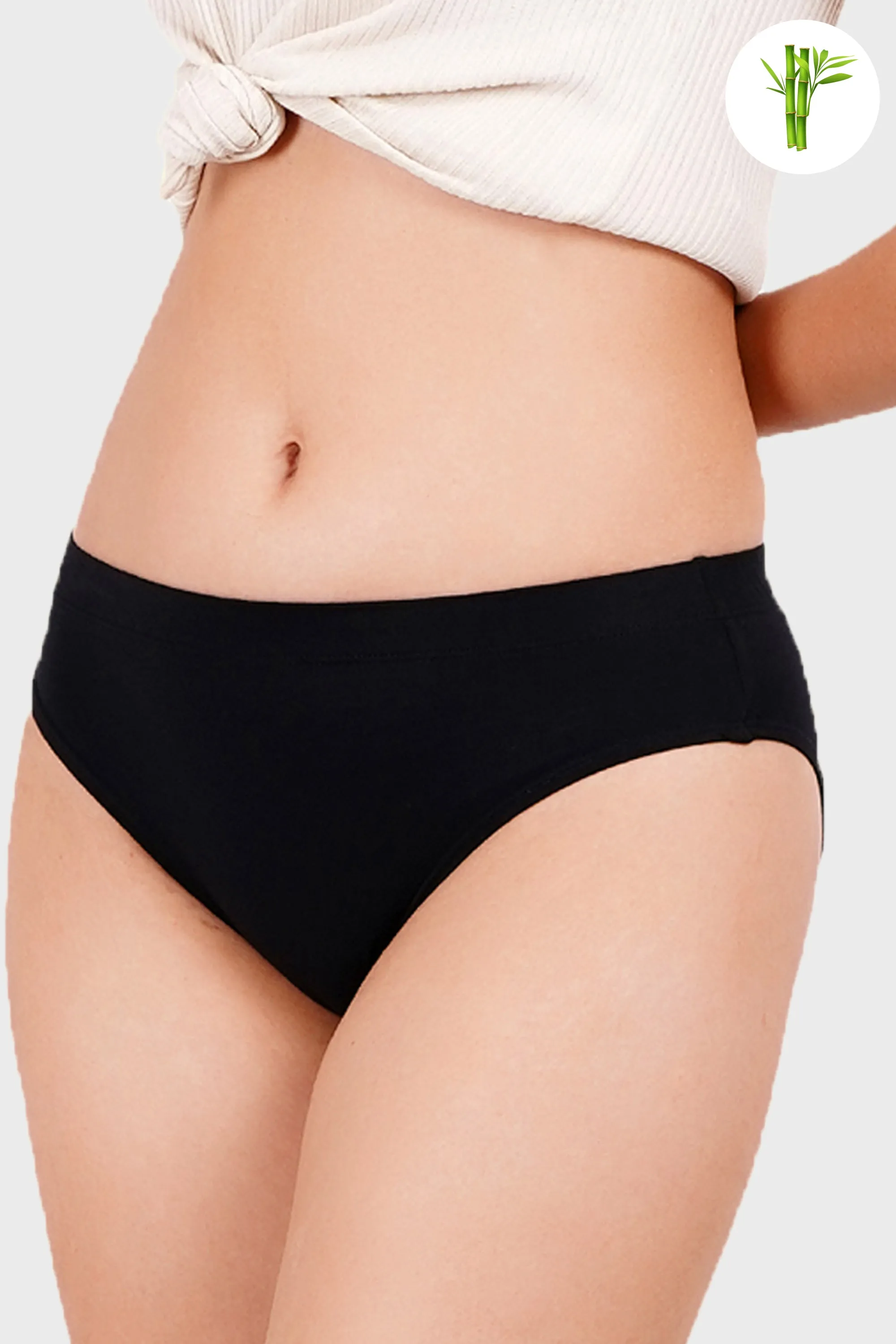 Luxurious Micro Bamboo Bikini - Midnight Black