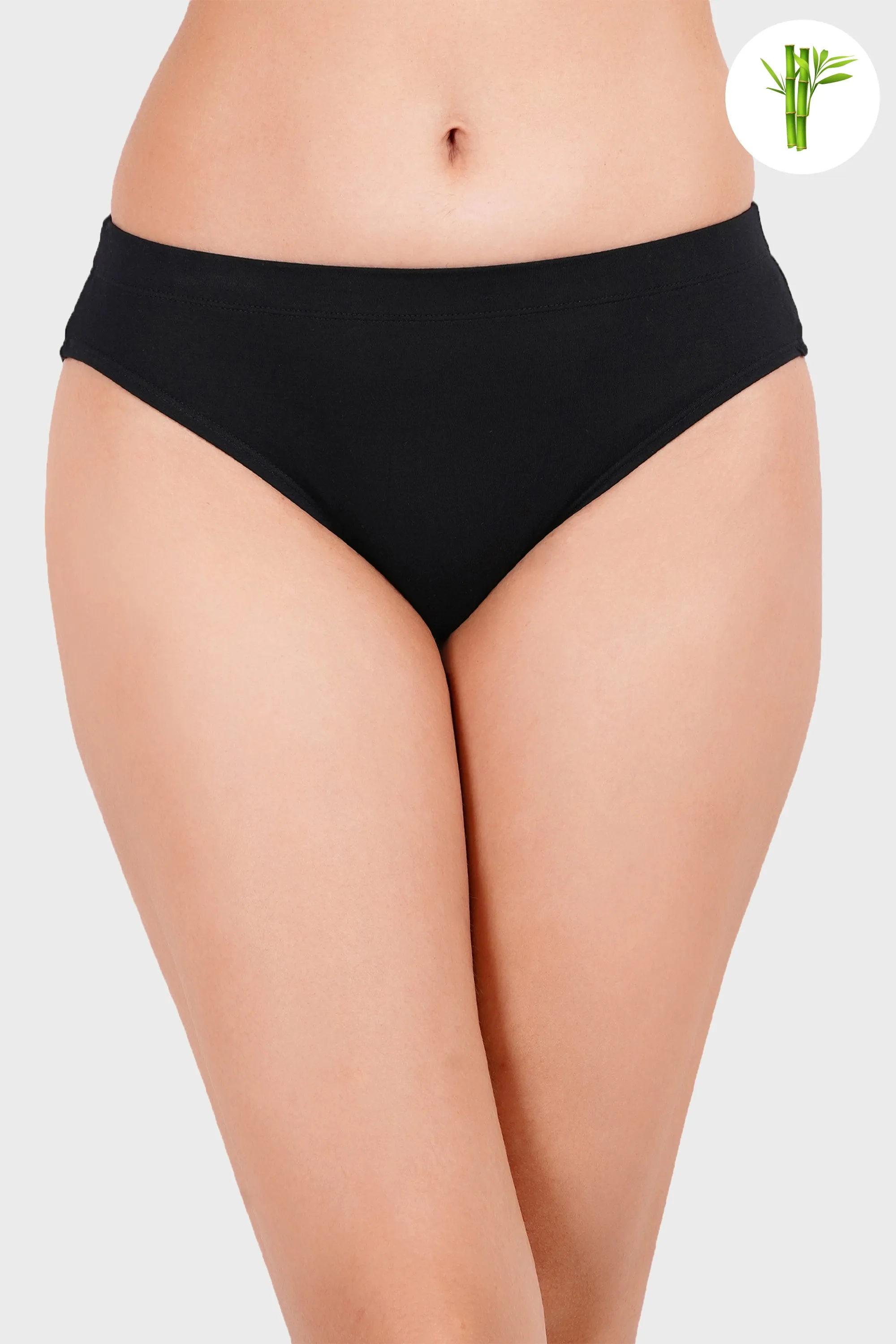 Luxurious Micro Bamboo Bikini - Midnight Black