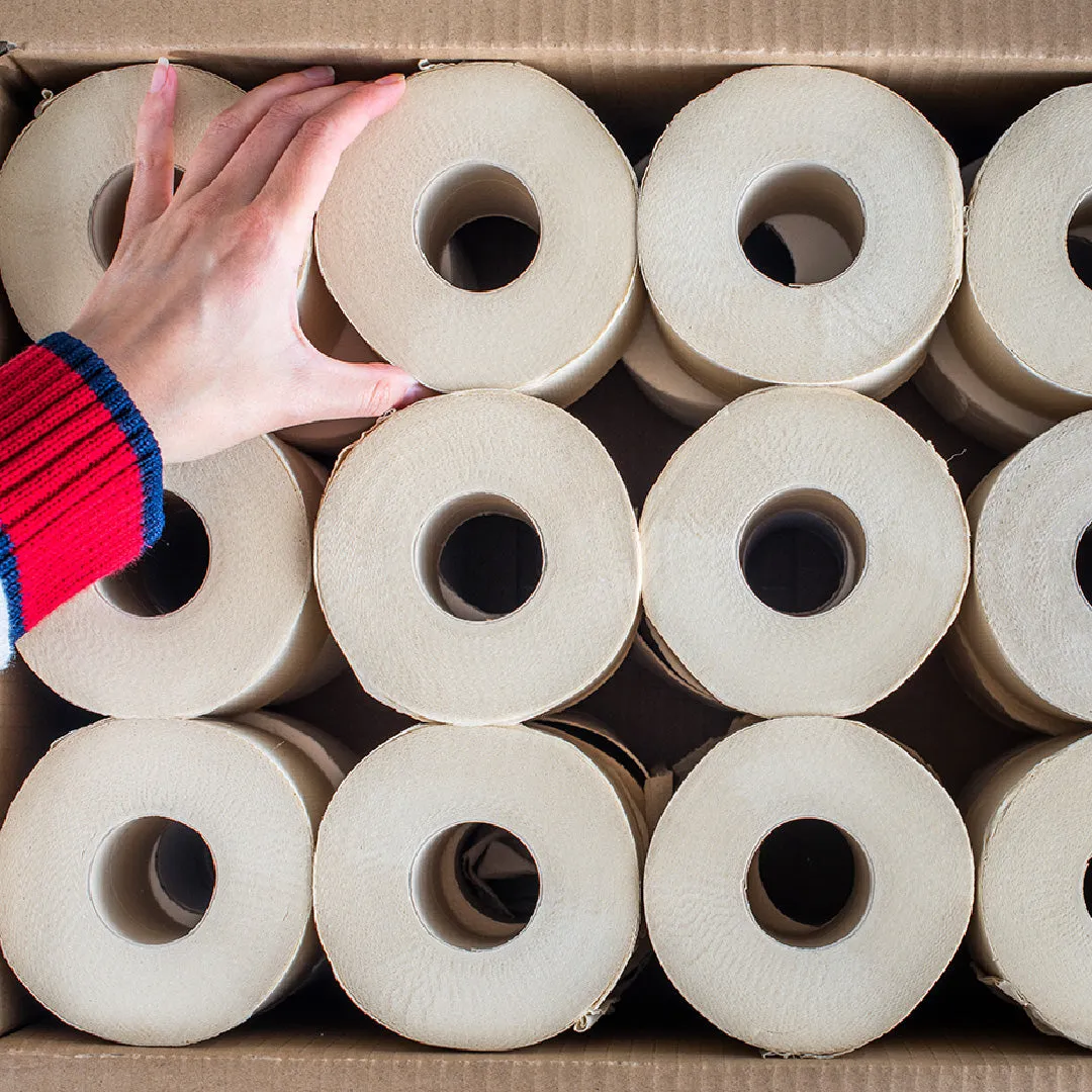 Luxury 100% Unbleached Bamboo Toilet Paper | FREE GIFT OF LAUNDRY SHEETS