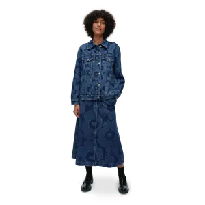 Marimekko Maridenim Murros Unikko Floral Denim Jacket