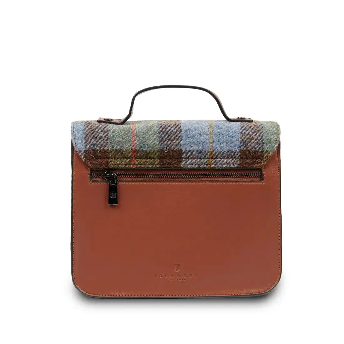 Medium Calton Satchel with Harris Tweed