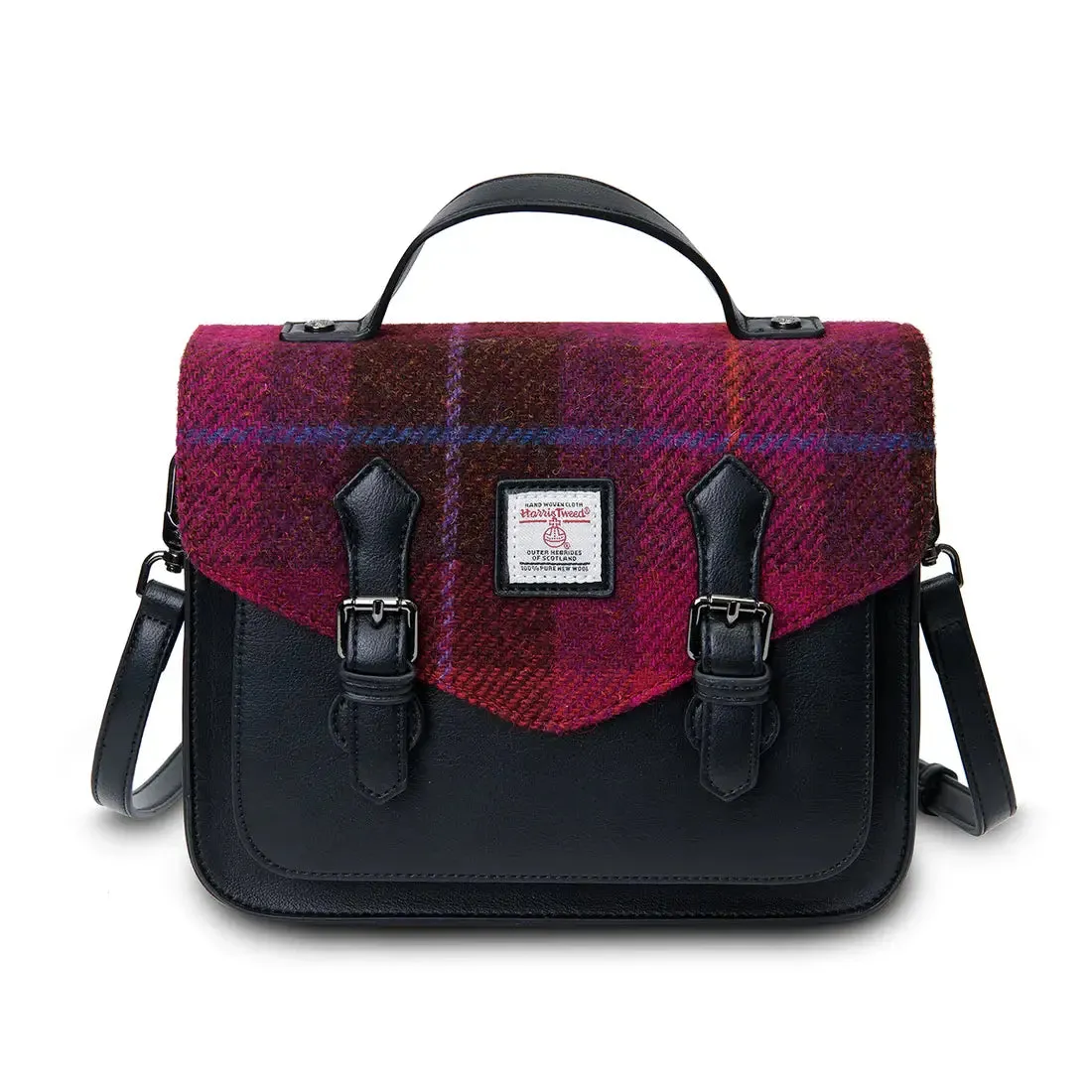Medium Calton Satchel with Harris Tweed