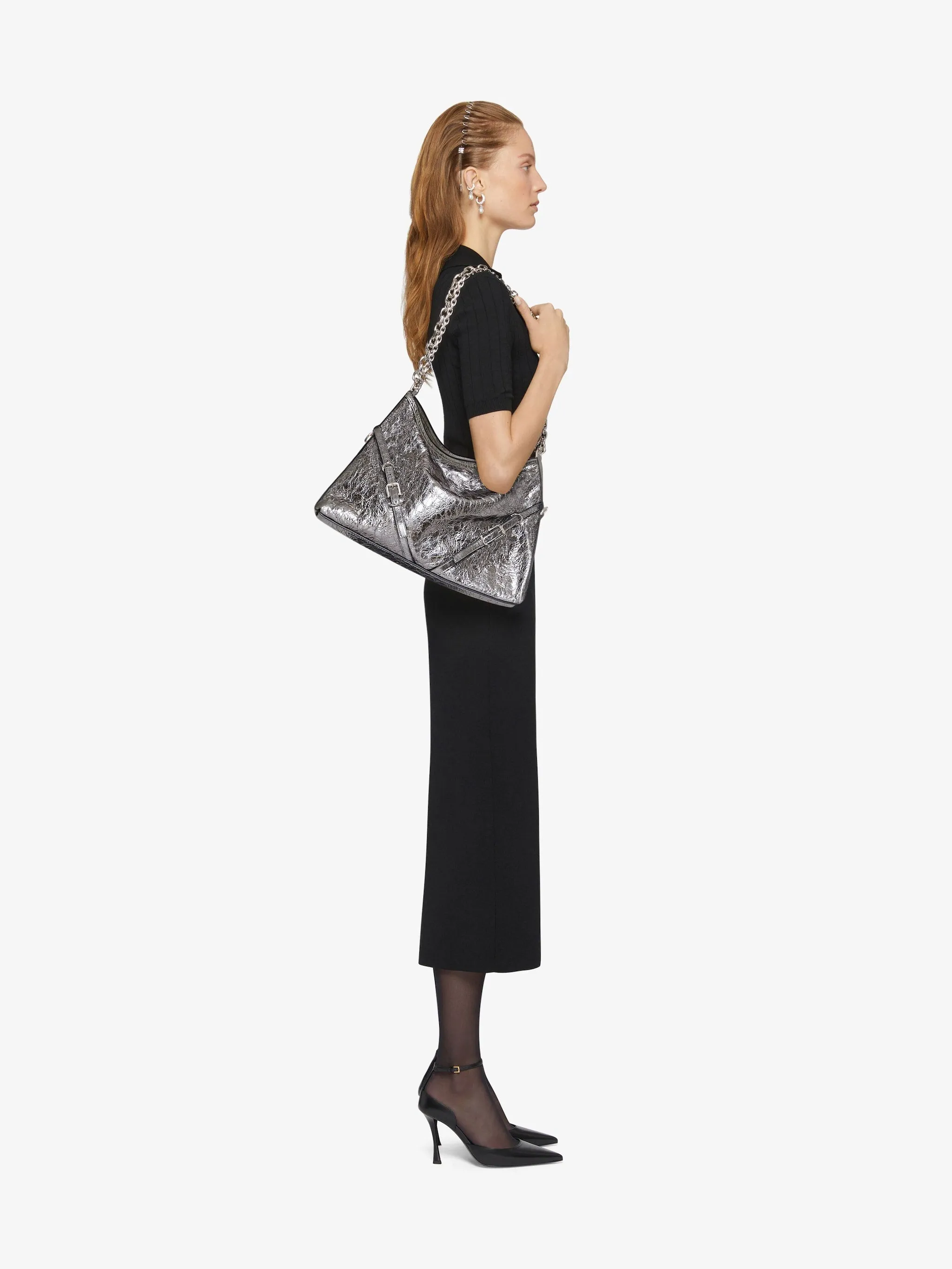 Medium Voyou Chain Bag In Leather