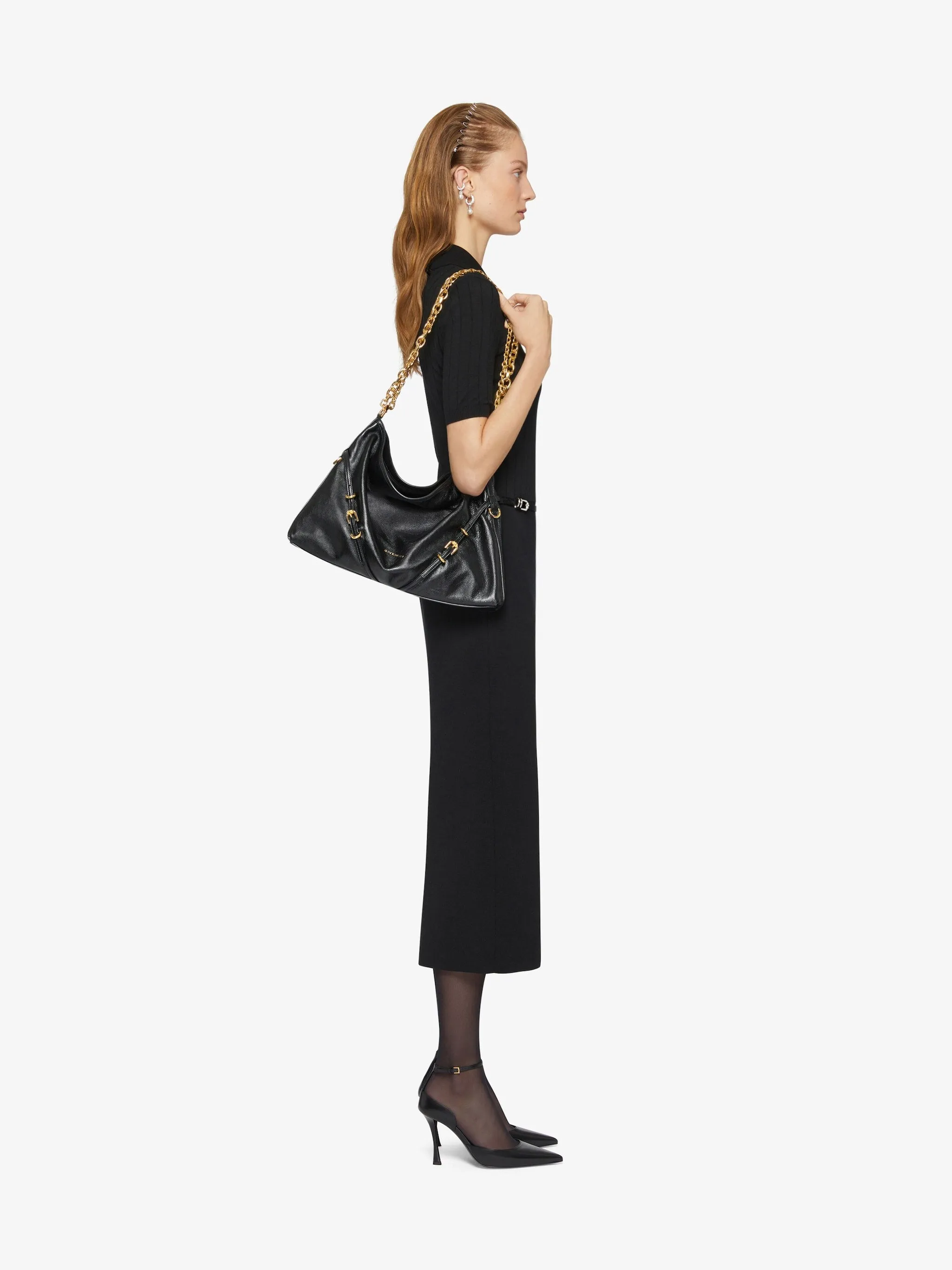Medium Voyou Chain Bag In Leather