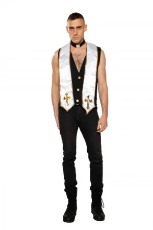 Men's Priest 2 Piece Costume -