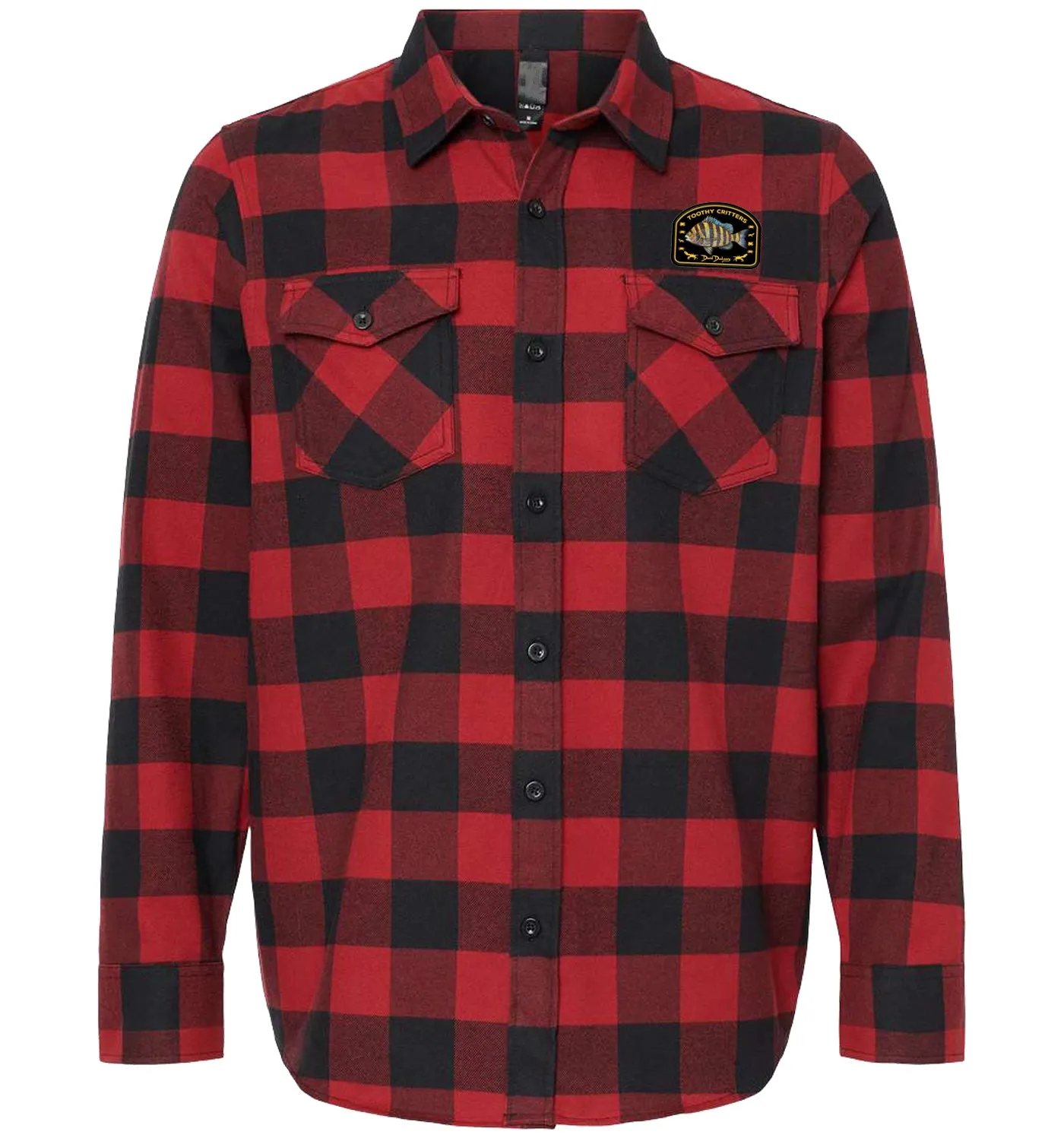 Men’s Sheepshead Flannel Shirt Red Black
