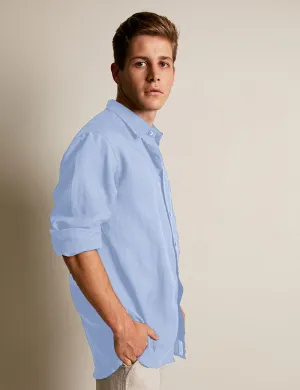 MENS SHIRT | CASUAL FIT | LONG SLEEVE | POWDER BLUE