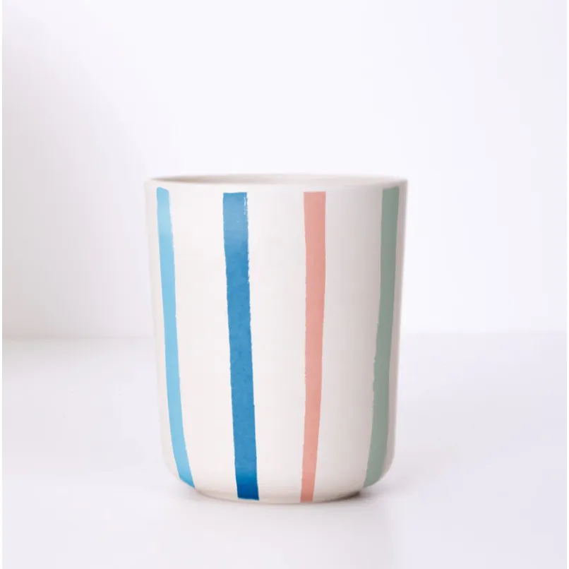Meri Meri Bright Stripe Reusable Bamboo Collection