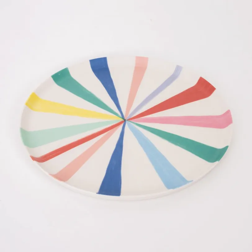 Meri Meri Bright Stripe Reusable Bamboo Collection