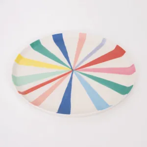 Meri Meri Bright Stripe Reusable Bamboo Collection