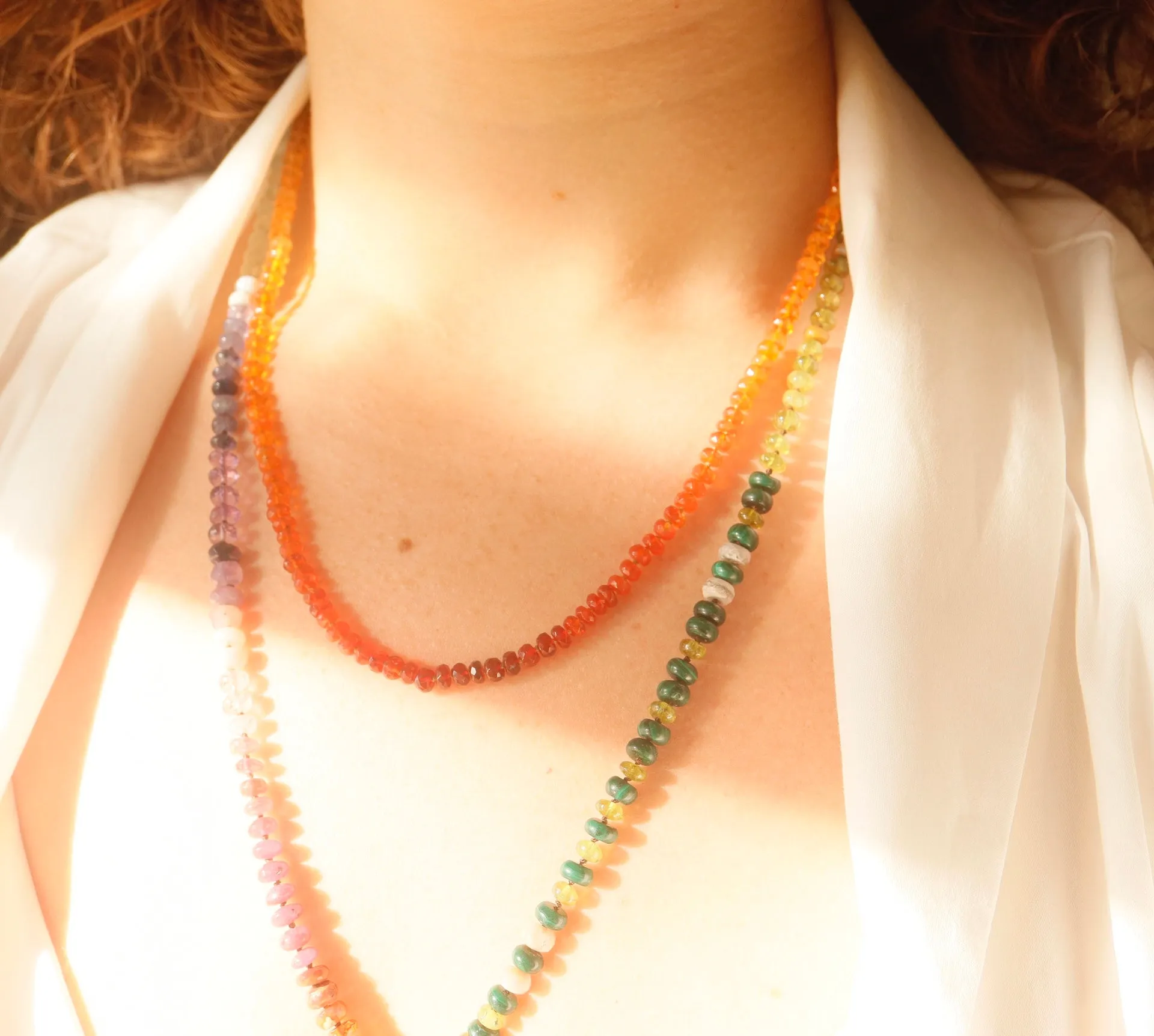 Mexican Fire Opal Necklace