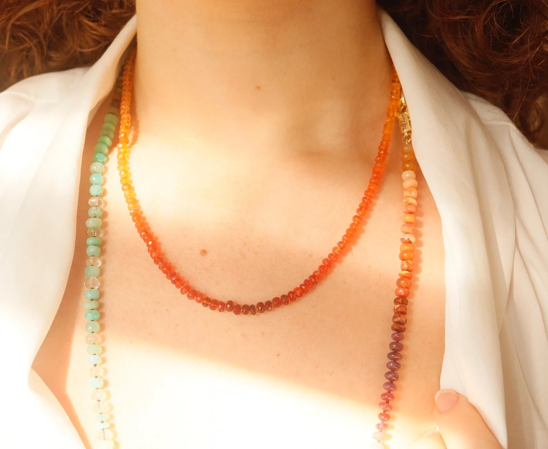 Mexican Fire Opal Necklace