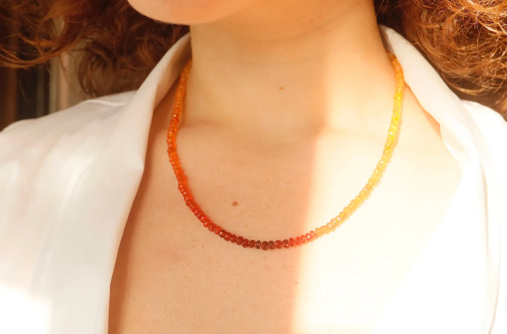 Mexican Fire Opal Necklace