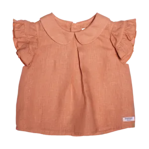 Mimi Linen Blouse | Ginger Spice