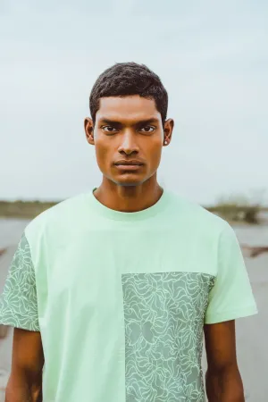 Mint Mesh Net Panel Tee
