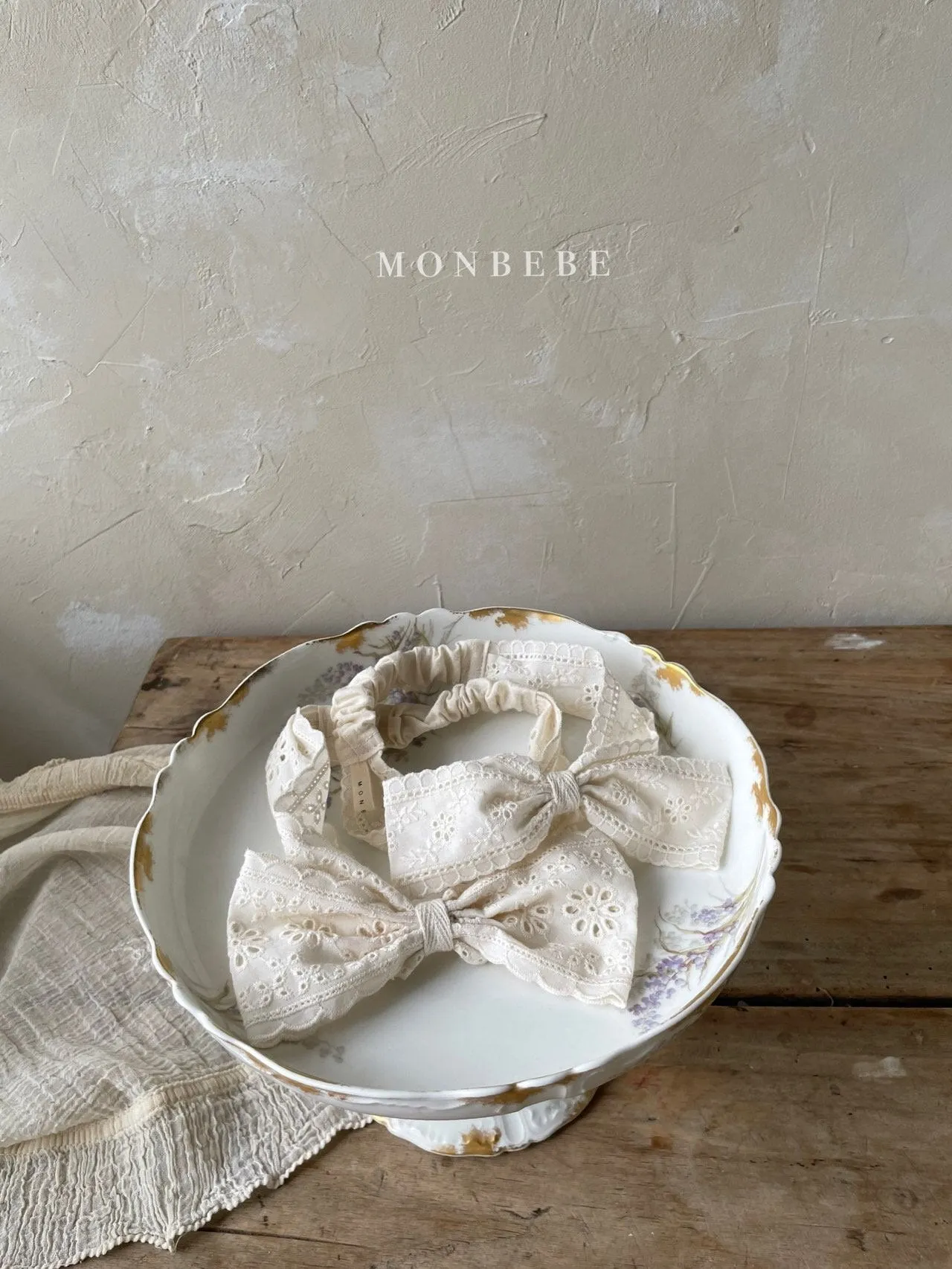 Monbebe Lace Bow Headband (2 options)