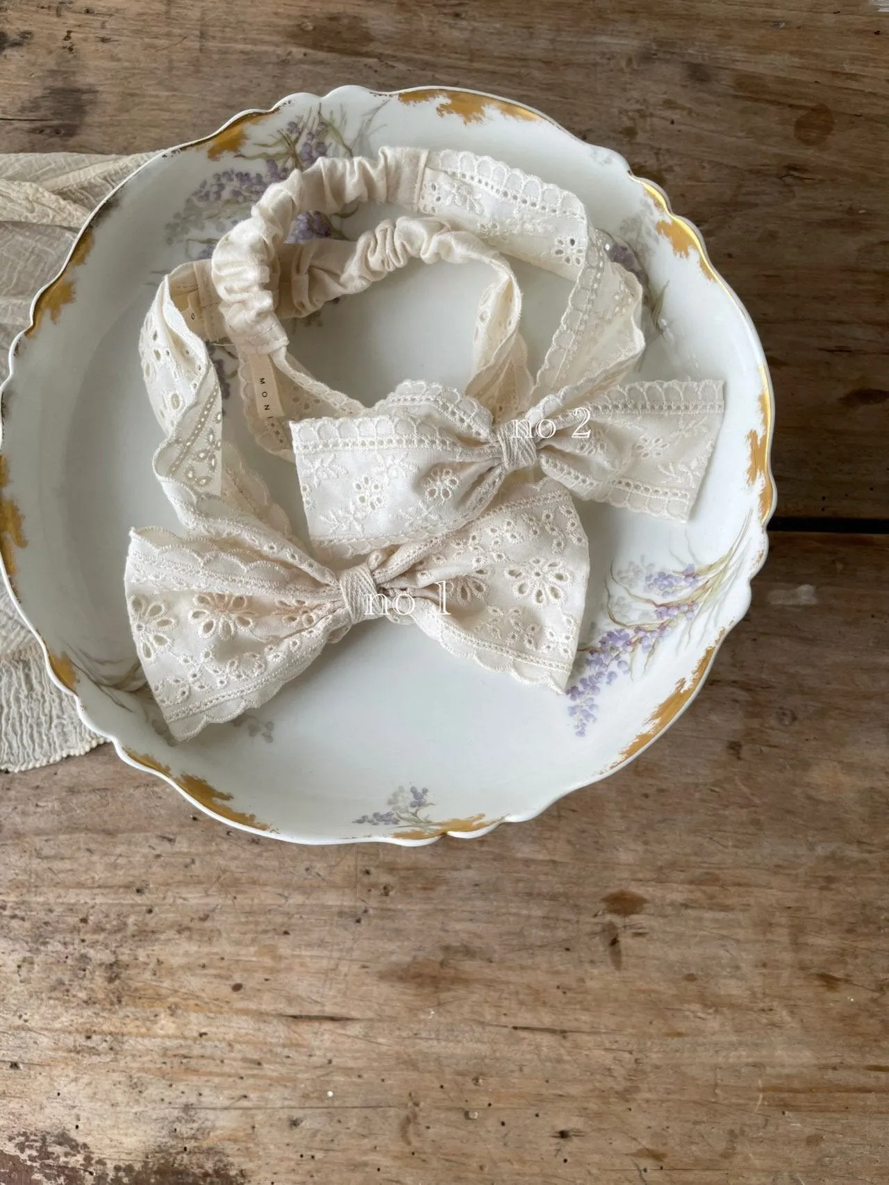 Monbebe Lace Bow Headband (2 options)