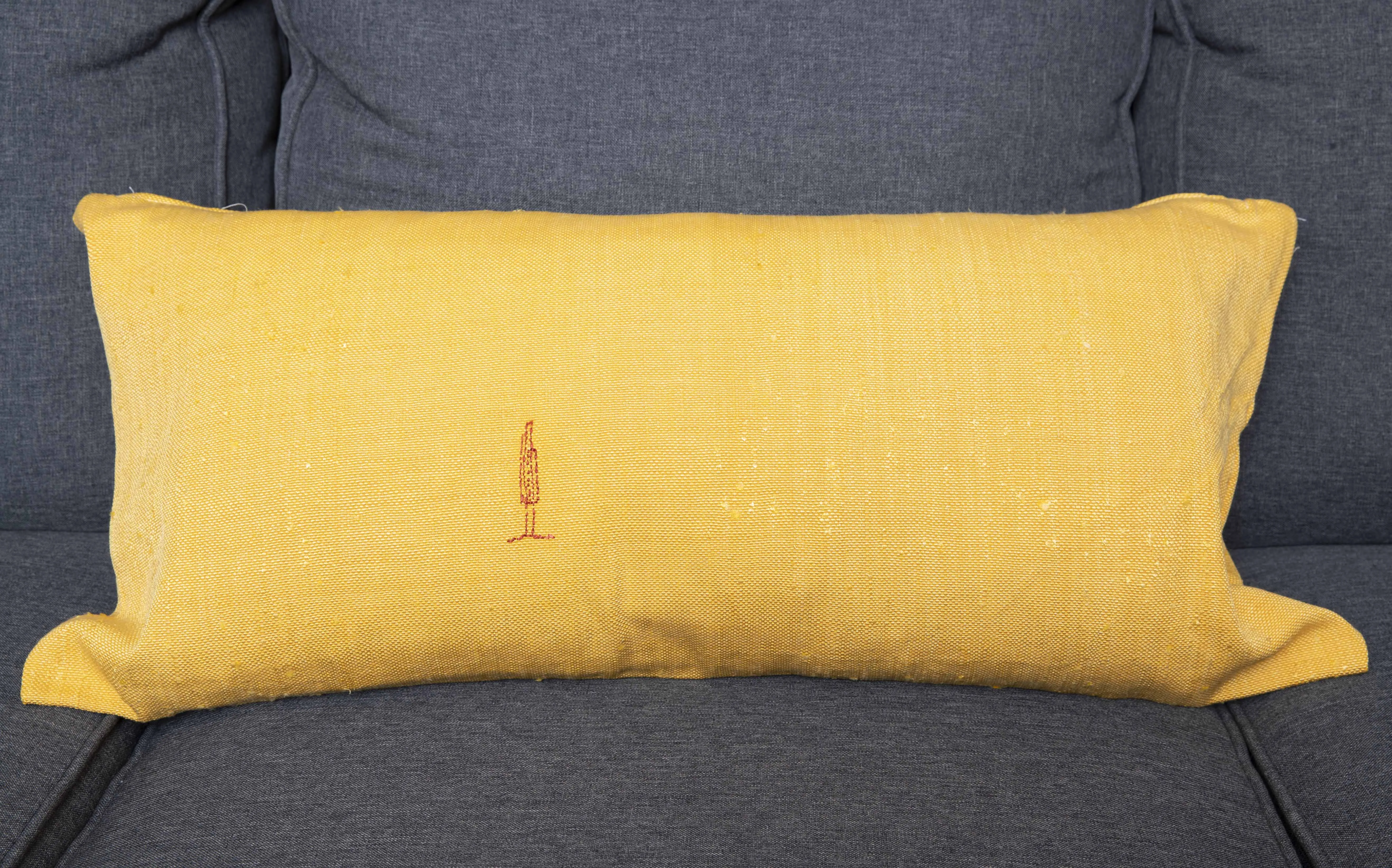 Moroccan Sabra Cactus Silk Lumbar Pillow Cover