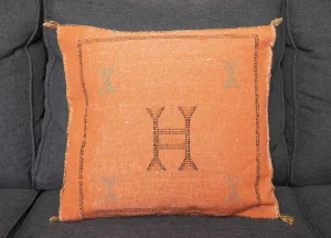 Moroccan Sabra Cactus Silk Throw Pillow Cover