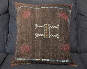 Moroccan Sabra Cactus Silk Throw Pillow Cover