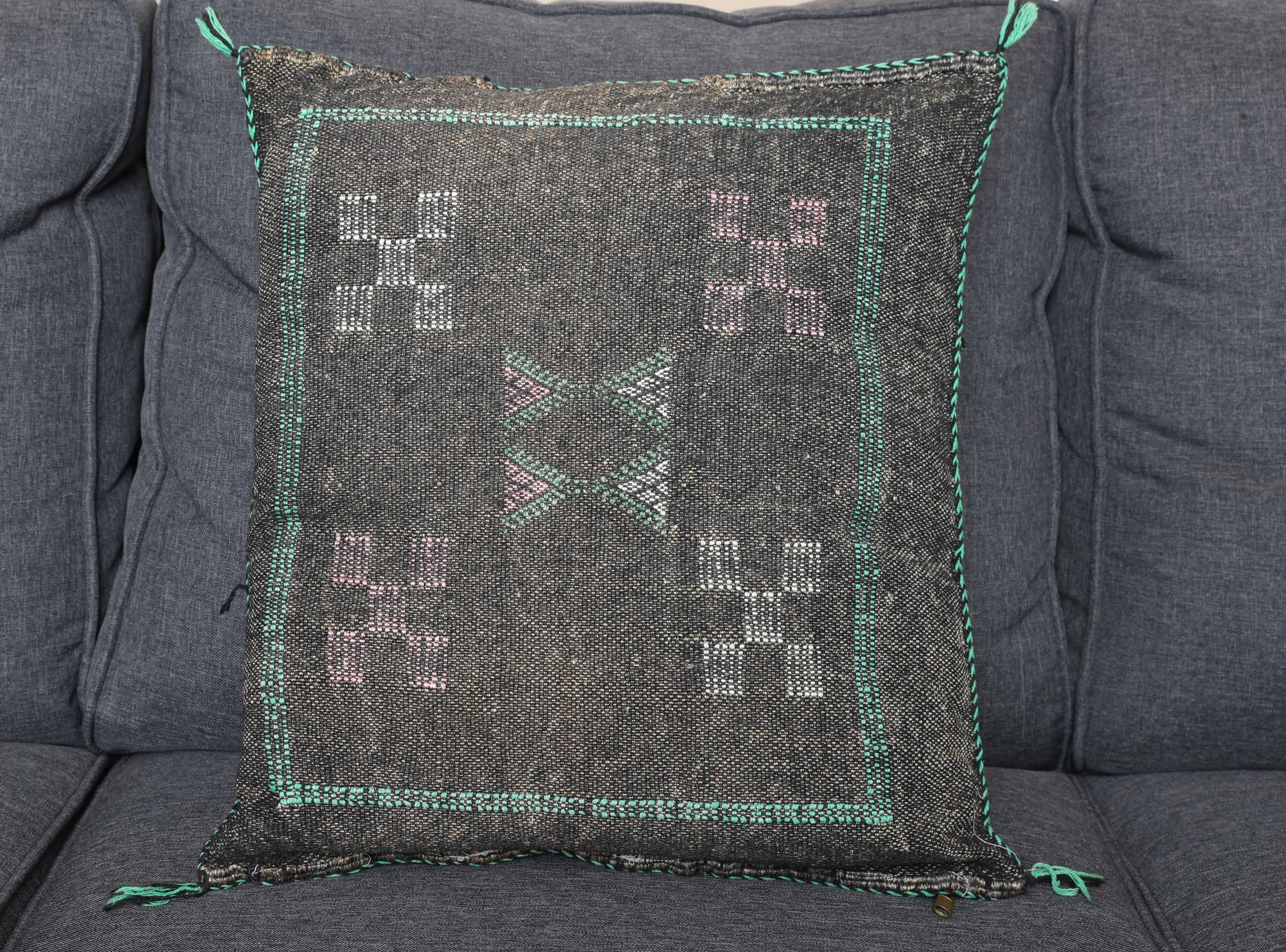 Moroccan Sabra Cactus Silk Throw Pillow Cover