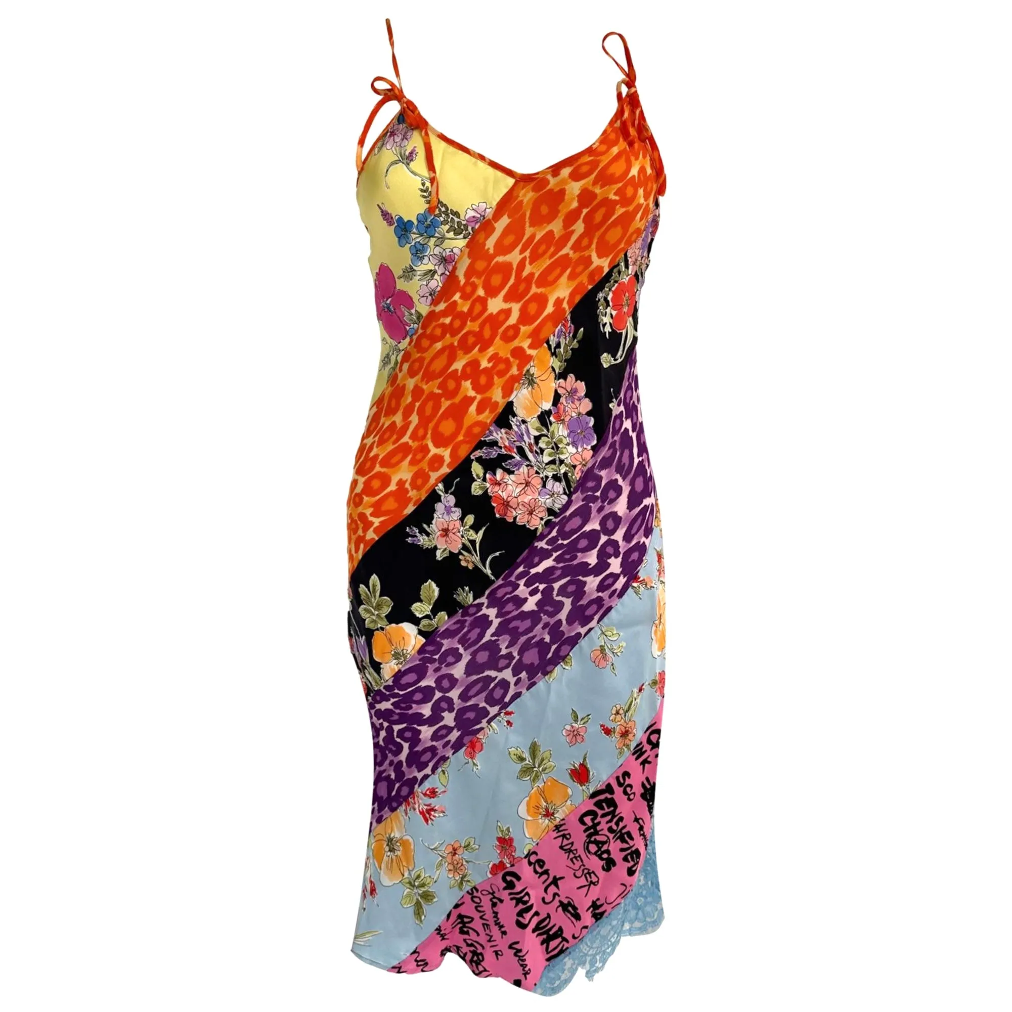 Moschino Silk Pattern Slip Dress
