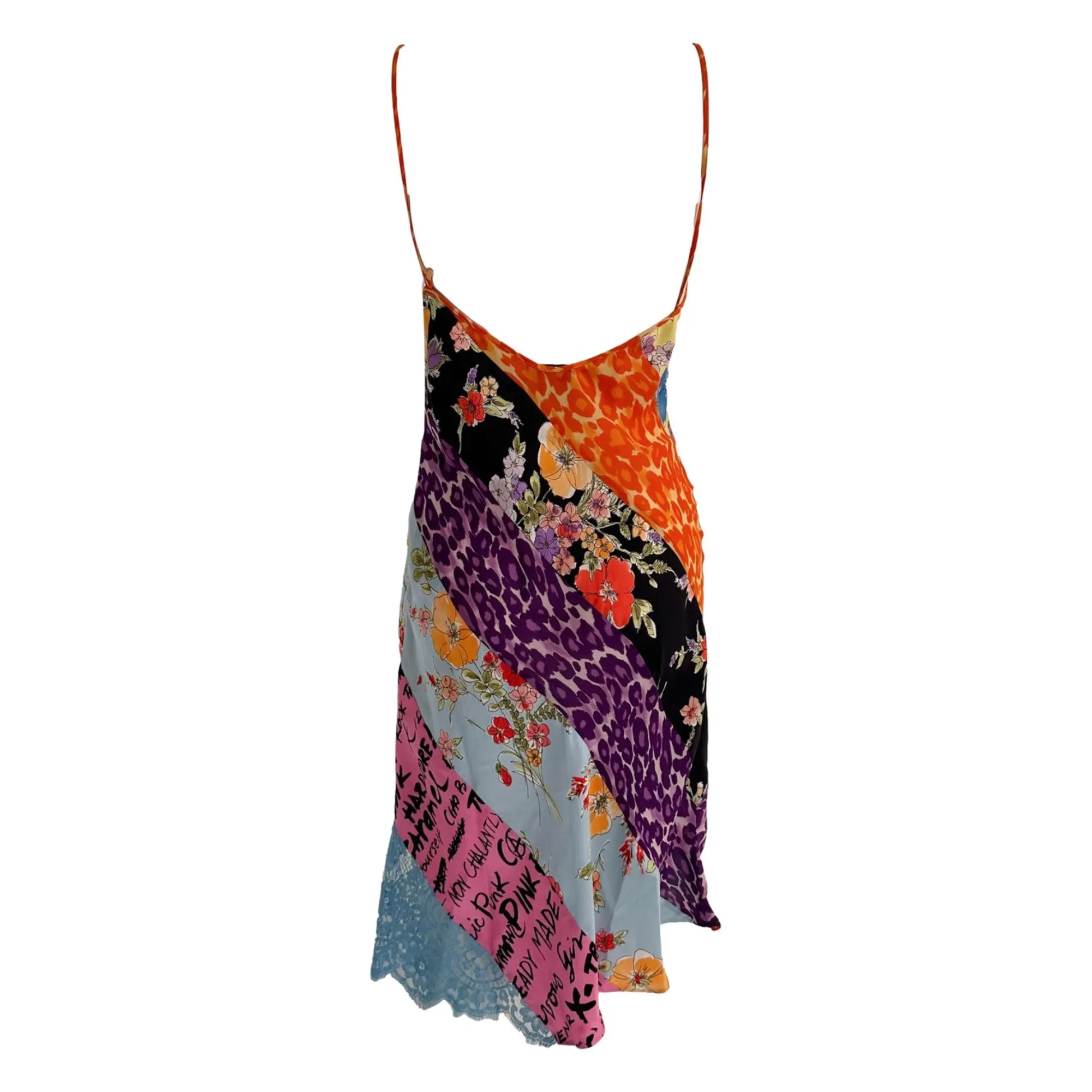 Moschino Silk Pattern Slip Dress