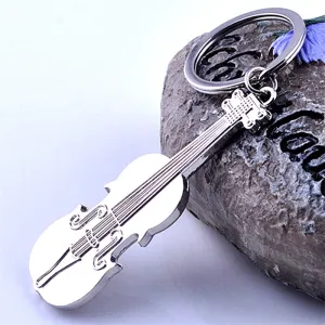 Music violin keyring 32mm Ring 75x25mm Guitar Pendant