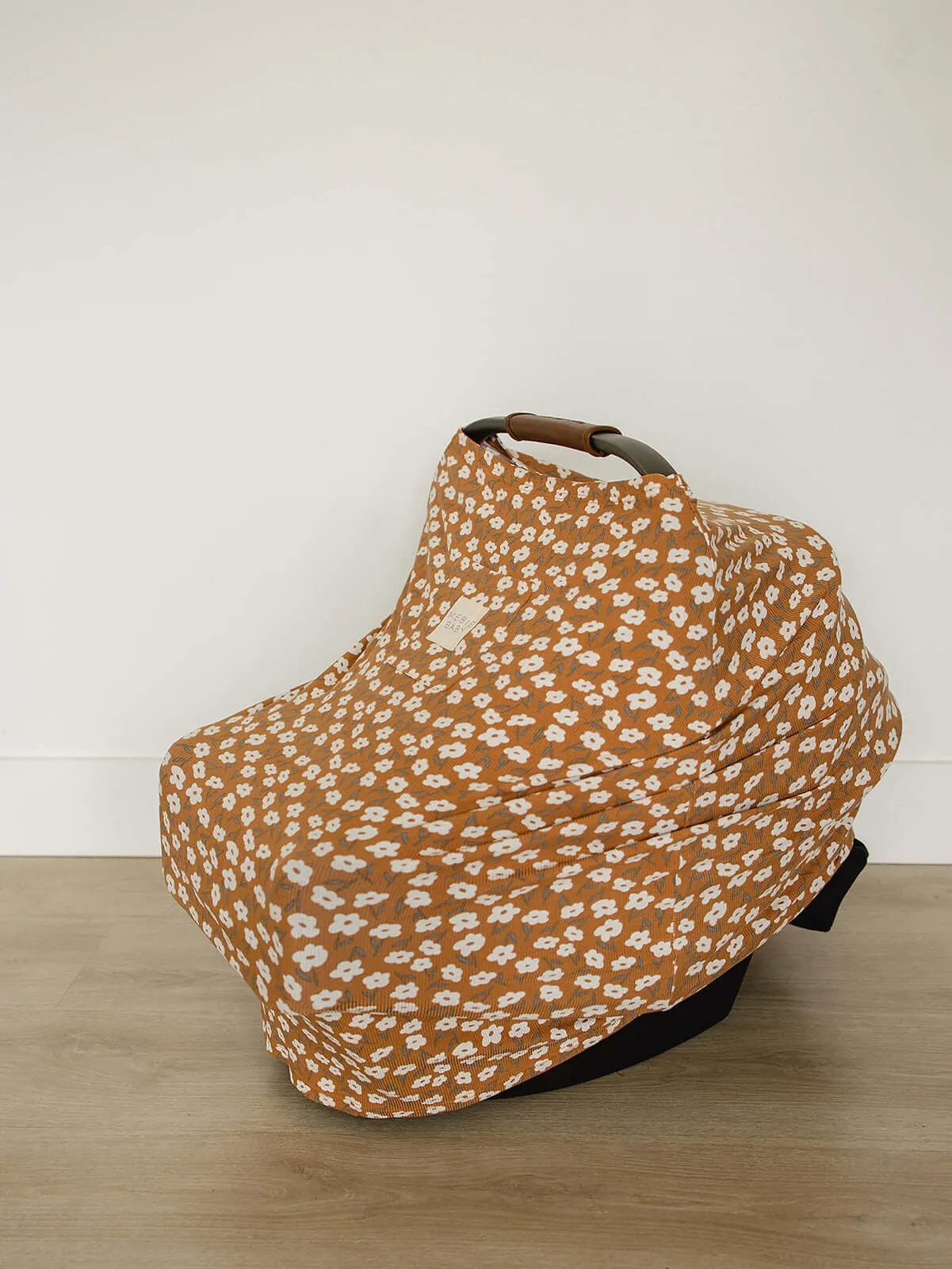 Mustard Floral Bamboo Multi-Use Cover