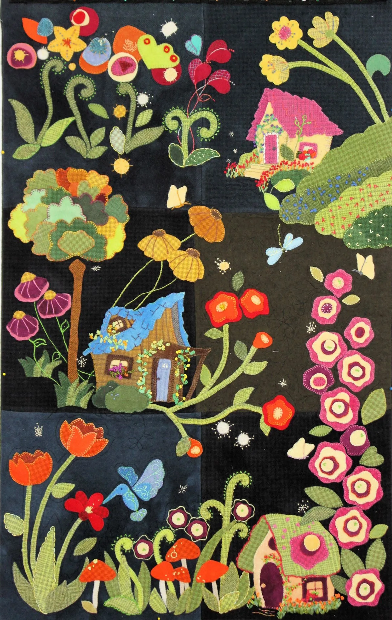 My Blue Heaven Wool Applique