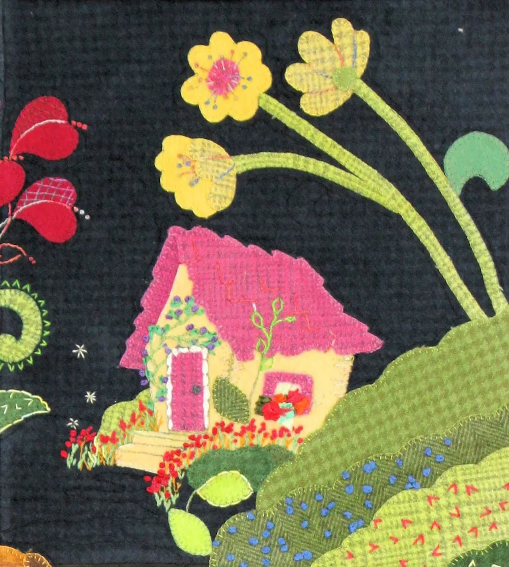 My Blue Heaven Wool Applique