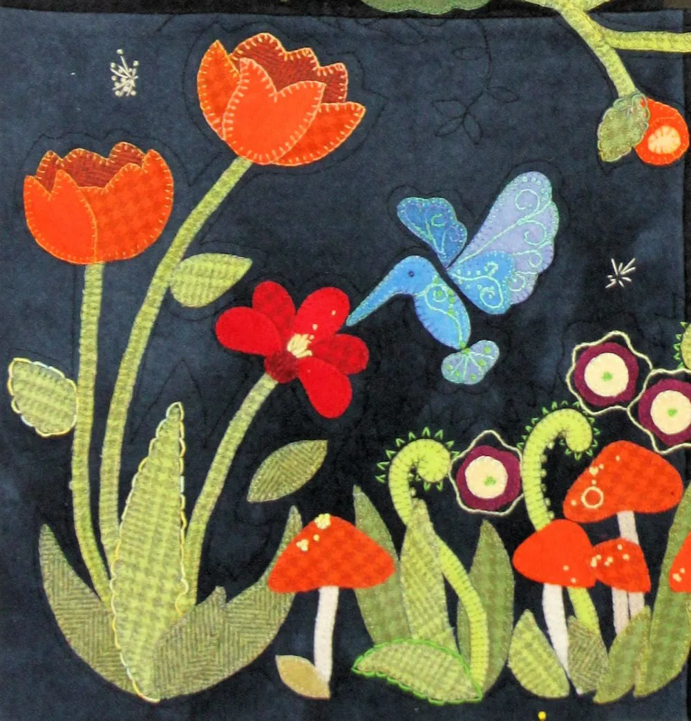 My Blue Heaven Wool Applique