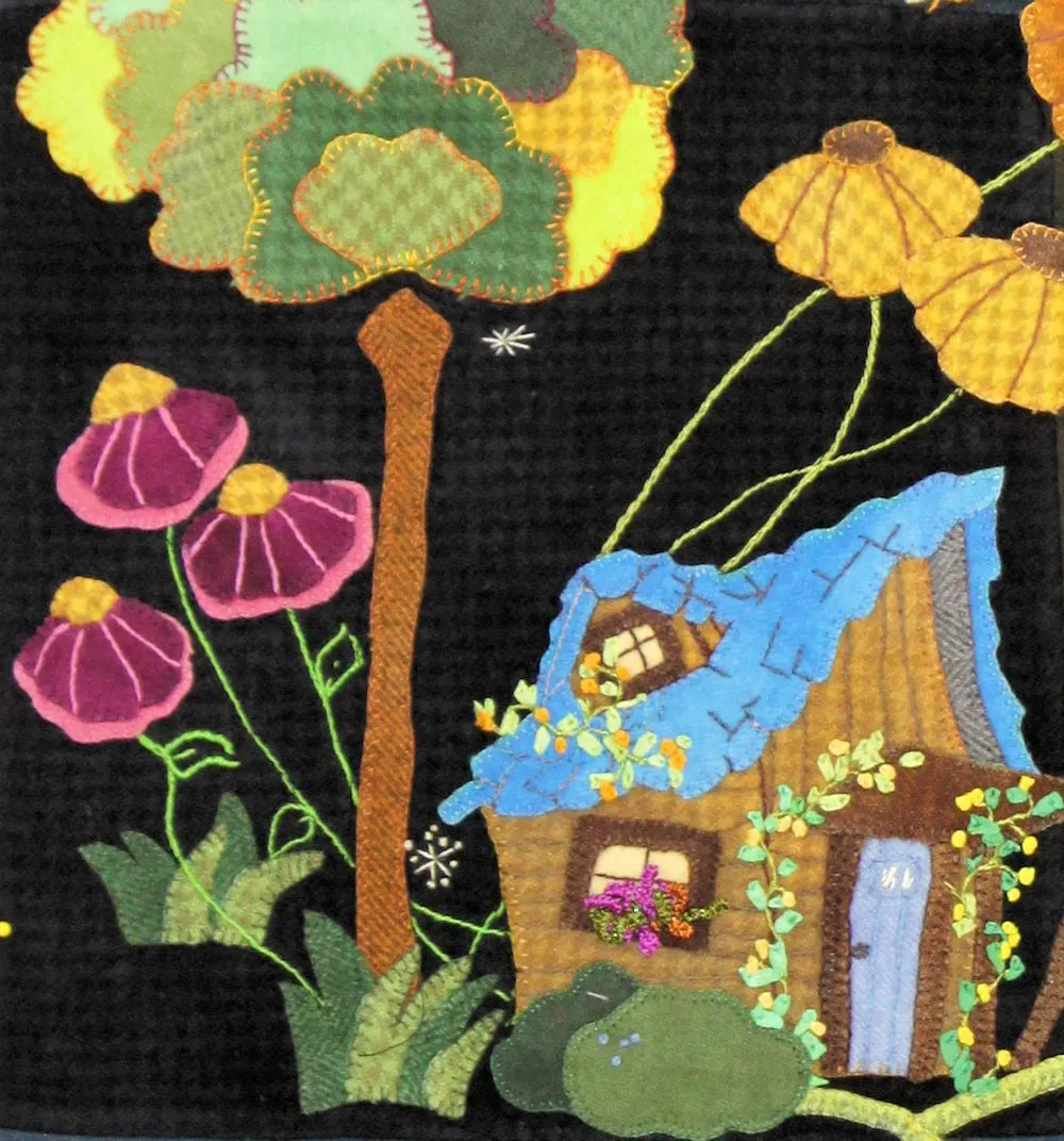 My Blue Heaven Wool Applique