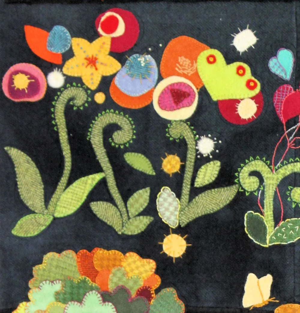 My Blue Heaven Wool Applique