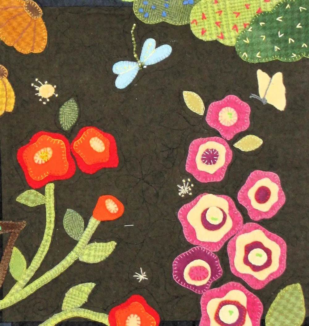 My Blue Heaven Wool Applique