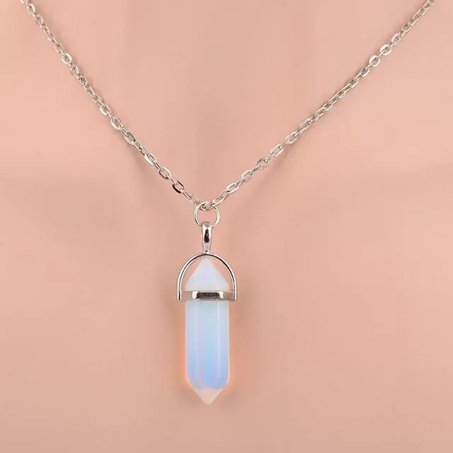 Natural Stone Pendant Necklace