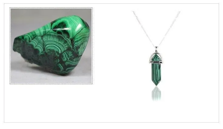 Natural Stone Pendant Necklace