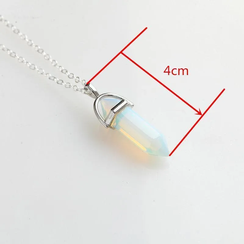 Natural Stone Pendant Necklace