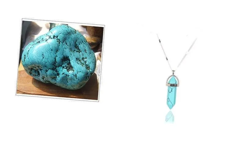 Natural Stone Pendant Necklace