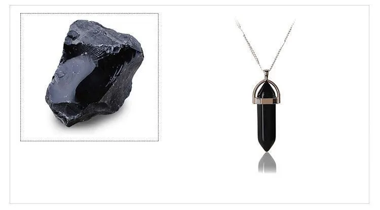 Natural Stone Pendant Necklace