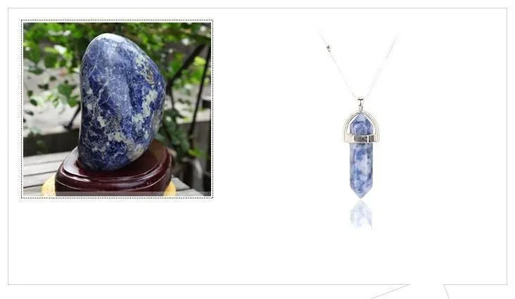 Natural Stone Pendant Necklace