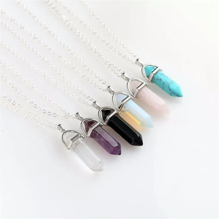 Natural Stone Pendant Necklace