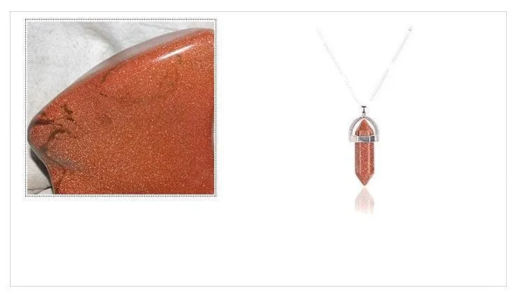 Natural Stone Pendant Necklace