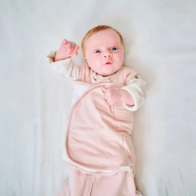 Nest Designs Swaddle Sleep Bag 0.5 TOG Bamboo Jersey - Rose Smoke