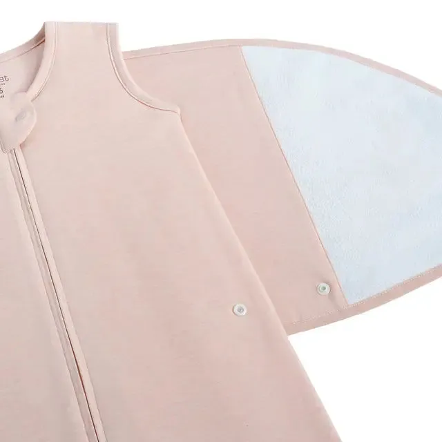 Nest Designs Swaddle Sleep Bag 0.5 TOG Bamboo Jersey - Rose Smoke