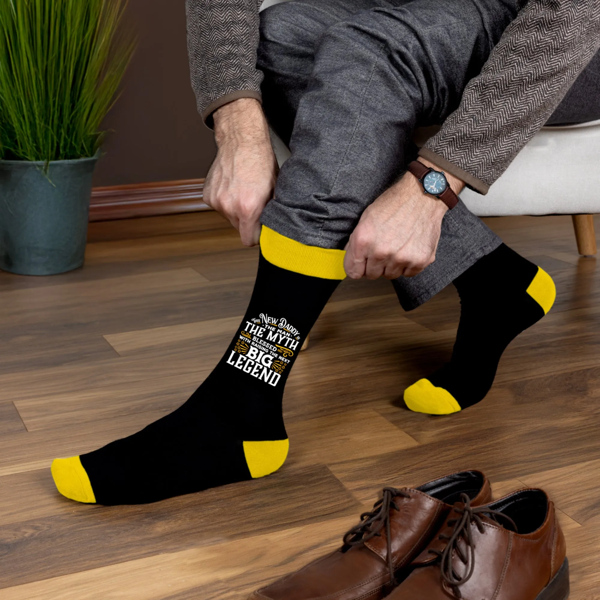 New Daddy Bamboo Crew Socks