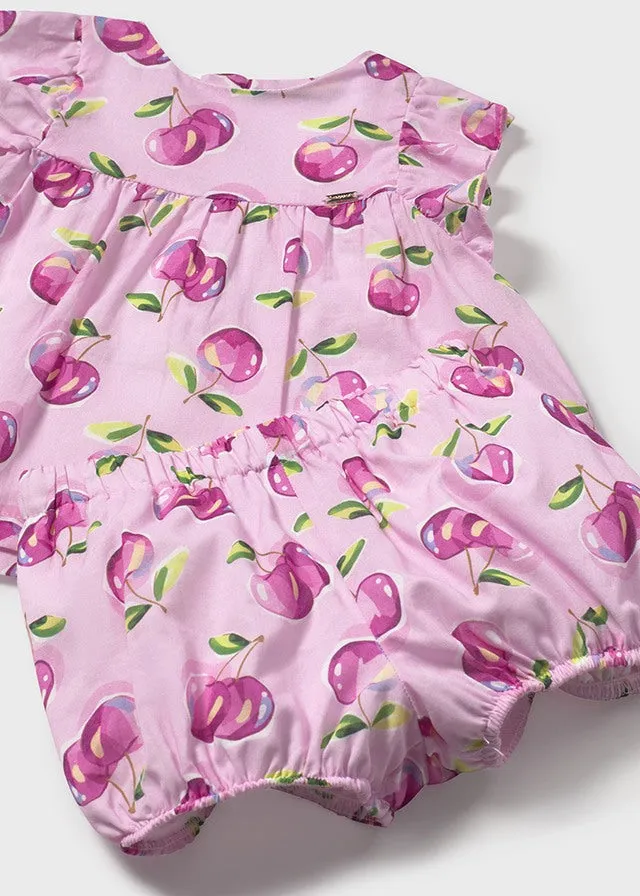 NEW SS25 Mayoral Girls Shorts Set 1238 Mauve/18
